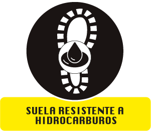 Icono suela resistente a hidrocarburos